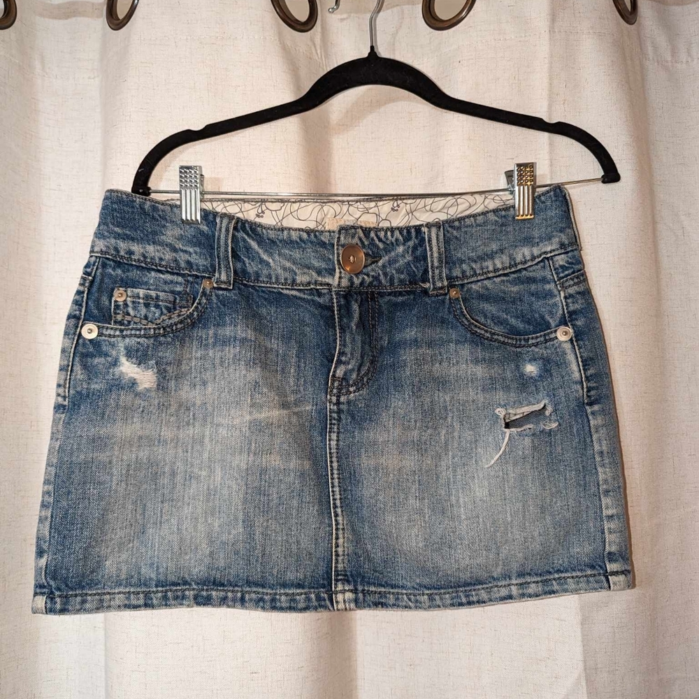 Vintage Denim Mini Y2K Skirt